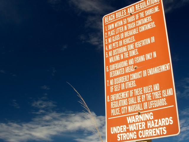 Rules of the beach